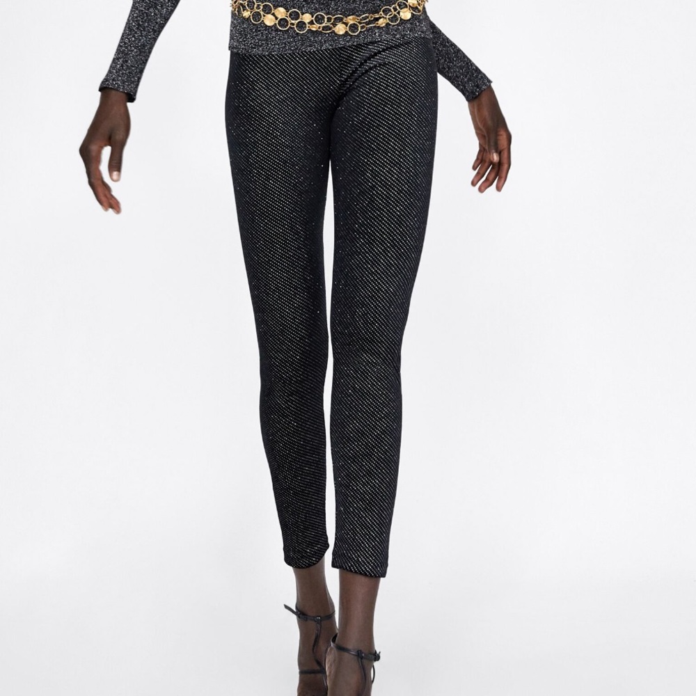 Zara Leggings with sparkly detail